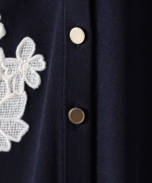 Viaggio Blu / ビアッジョブルー ニット・セーター | フラワー刺繍カーディガン≪手洗い可能≫ | 詳細17