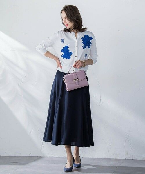 Viaggio Blu / ビアッジョブルー ニット・セーター | フラワー刺繍カーディガン≪手洗い可能≫ | 詳細29