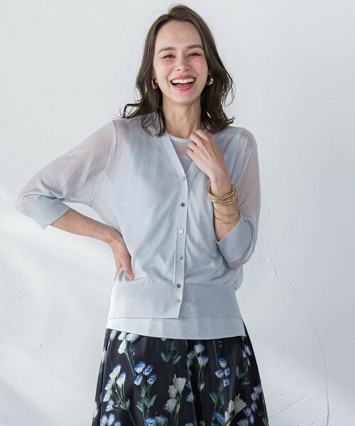 Viaggio Blu / ビアッジョブルー カーディガン・ボレロ | ラメニットカーディガン | 詳細17