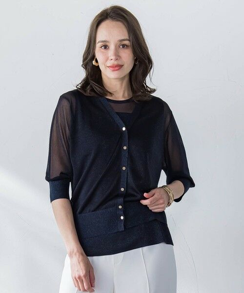 Viaggio Blu / ビアッジョブルー ニット・セーター | ラメノースリーブニット | 詳細5