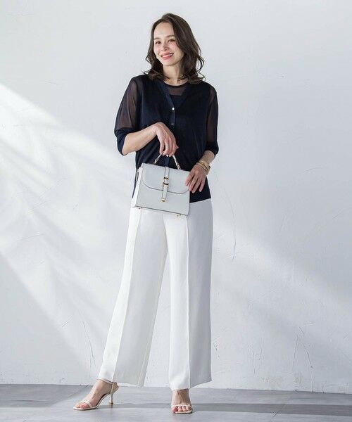 Viaggio Blu / ビアッジョブルー ニット・セーター | ラメノースリーブニット | 詳細7