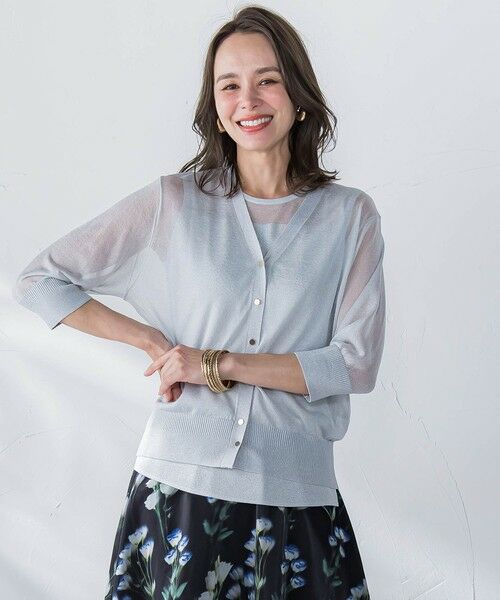 Viaggio Blu / ビアッジョブルー ニット・セーター | ラメノースリーブニット | 詳細23