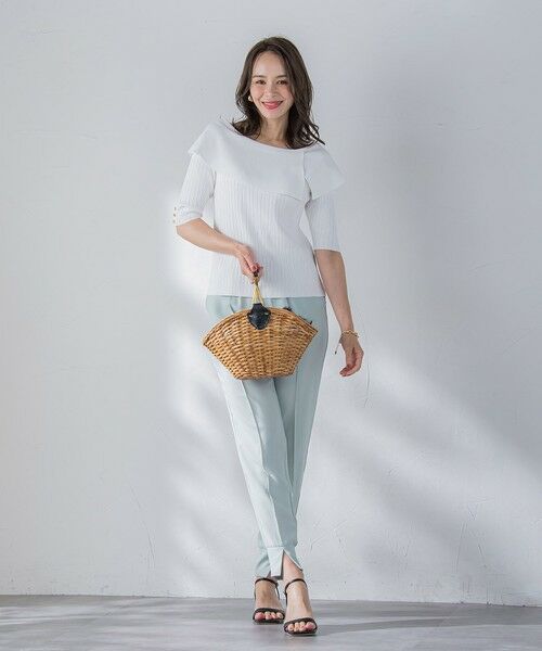 Viaggio Blu / ビアッジョブルー ニット・セーター | オフショルダーリブニット≪手洗い可能≫ | 詳細7