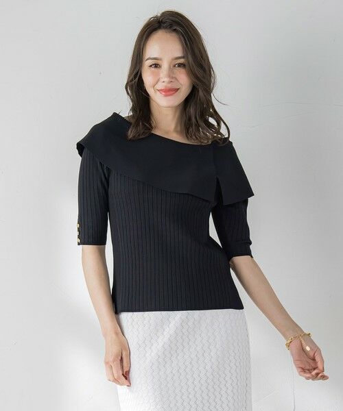 Viaggio Blu / ビアッジョブルー ニット・セーター | オフショルダーリブニット≪手洗い可能≫ | 詳細19