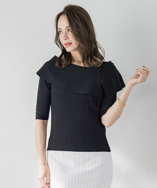 Viaggio Blu / ビアッジョブルー ニット・セーター | オフショルダーリブニット≪手洗い可能≫ | 詳細21