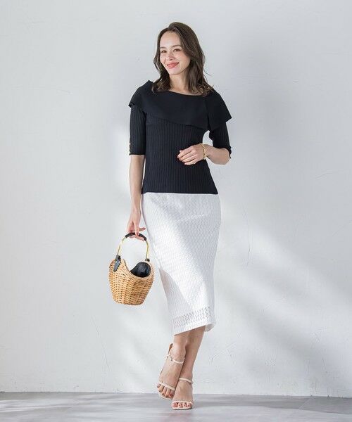 Viaggio Blu / ビアッジョブルー ニット・セーター | オフショルダーリブニット≪手洗い可能≫ | 詳細22