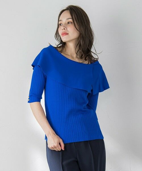 Viaggio Blu / ビアッジョブルー ニット・セーター | オフショルダーリブニット≪手洗い可能≫ | 詳細26