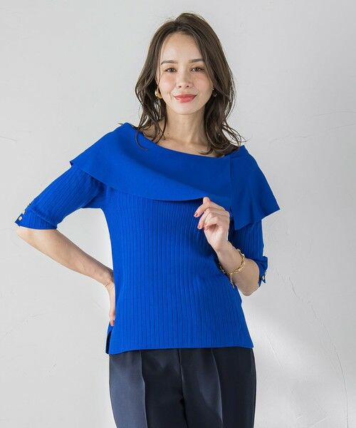 Viaggio Blu / ビアッジョブルー ニット・セーター | オフショルダーリブニット≪手洗い可能≫ | 詳細27