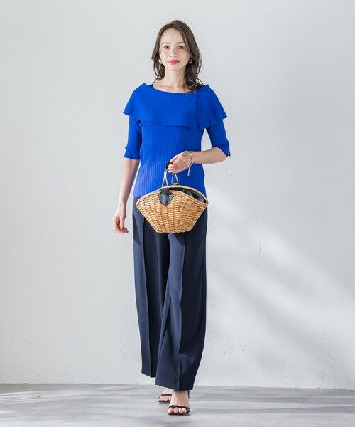 Viaggio Blu / ビアッジョブルー ニット・セーター | オフショルダーリブニット≪手洗い可能≫ | 詳細30