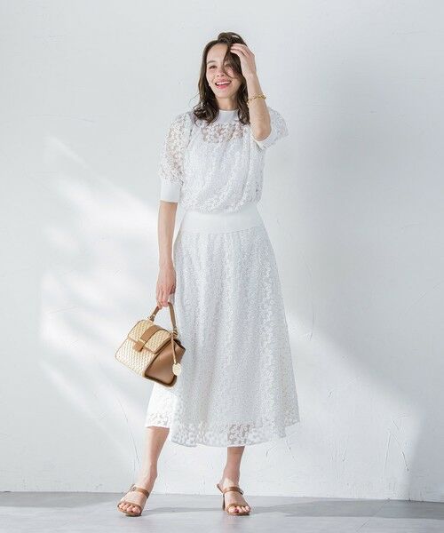 Viaggio Blu / ビアッジョブルー ニット・セーター | フラワーチュールドッキングニット≪手洗い可能≫ | 詳細13