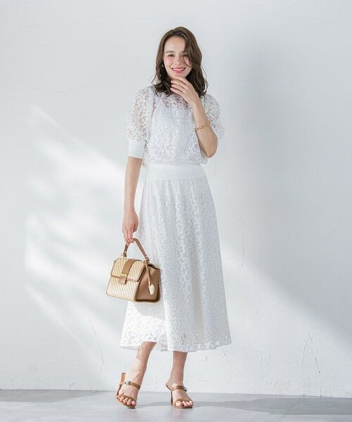 Viaggio Blu / ビアッジョブルー ニット・セーター | フラワーチュールドッキングニット≪手洗い可能≫ | 詳細14