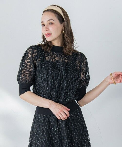 Viaggio Blu / ビアッジョブルー ニット・セーター | フラワーチュールドッキングニット≪手洗い可能≫ | 詳細17