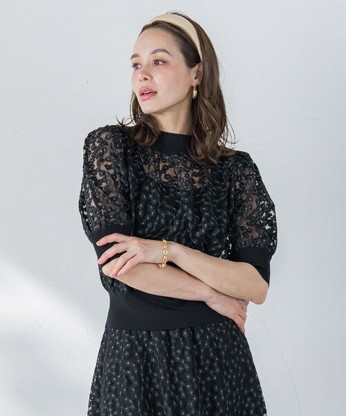 Viaggio Blu / ビアッジョブルー ニット・セーター | フラワーチュールドッキングニット≪手洗い可能≫ | 詳細18