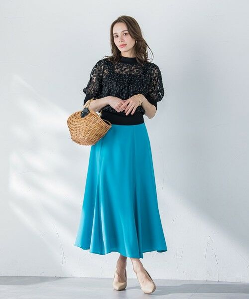 Viaggio Blu / ビアッジョブルー ニット・セーター | フラワーチュールドッキングニット≪手洗い可能≫ | 詳細25