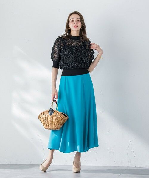 Viaggio Blu / ビアッジョブルー ニット・セーター | フラワーチュールドッキングニット≪手洗い可能≫ | 詳細26