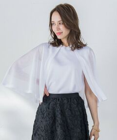 Viaggio Blu / ビアッジョブルー ニット・セーター | 【新色追加】ケープアンサンブルニット≪手洗い可能≫