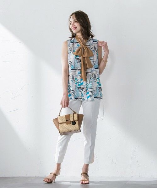 Viaggio Blu / ビアッジョブルー シャツ・ブラウス | ヨット柄プリントブラウス≪洗濯機で洗える≫ | 詳細15