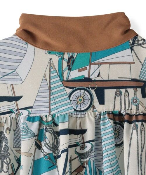 Viaggio Blu / ビアッジョブルー シャツ・ブラウス | ヨット柄プリントブラウス≪洗濯機で洗える≫ | 詳細8