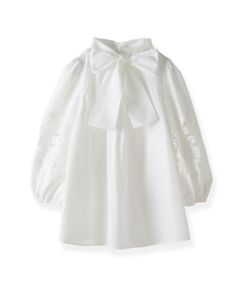 Viaggio Blu / ビアッジョブルー シャツ・ブラウス | 【新色追加】七分袖レースブラウス≪洗濯機で洗える≫