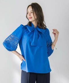 Viaggio Blu / ビアッジョブルー シャツ・ブラウス | 【新色追加】七分袖レースブラウス≪洗濯機で洗える≫