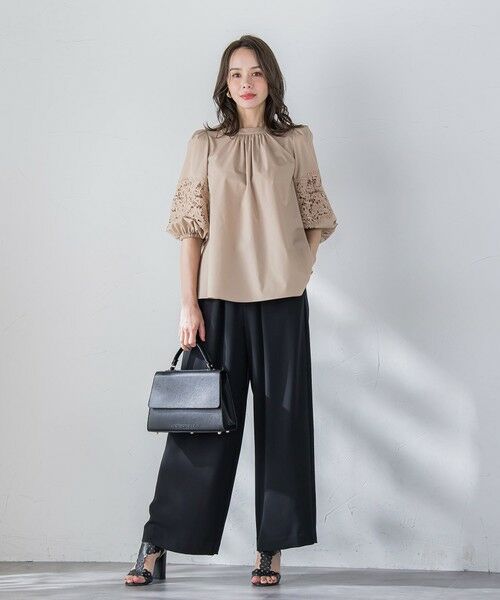 Viaggio Blu / ビアッジョブルー シャツ・ブラウス | 【新色追加】七分袖レースブラウス≪洗濯機で洗える≫ | 詳細10