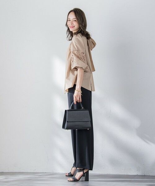 Viaggio Blu / ビアッジョブルー シャツ・ブラウス | 【新色追加】七分袖レースブラウス≪洗濯機で洗える≫ | 詳細13