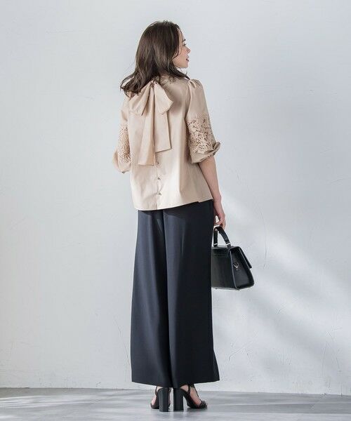 Viaggio Blu / ビアッジョブルー シャツ・ブラウス | 【新色追加】七分袖レースブラウス≪洗濯機で洗える≫ | 詳細14