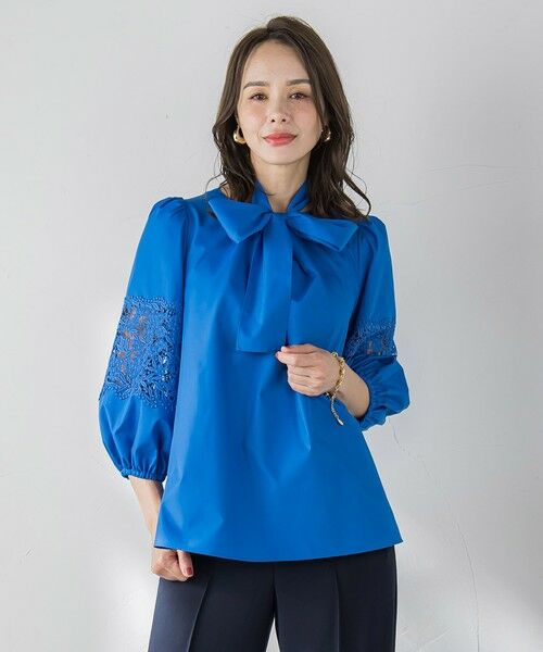 Viaggio Blu / ビアッジョブルー シャツ・ブラウス | 【新色追加】七分袖レースブラウス≪洗濯機で洗える≫ | 詳細30