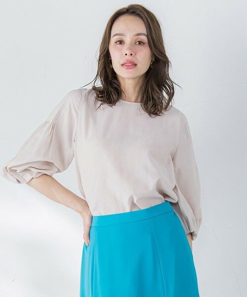 Viaggio Blu / ビアッジョブルー シャツ・ブラウス | ドライシアーピンタックブラウス≪洗濯機で洗える≫ | 詳細15