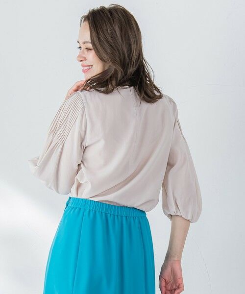 Viaggio Blu / ビアッジョブルー シャツ・ブラウス | ドライシアーピンタックブラウス≪洗濯機で洗える≫ | 詳細17