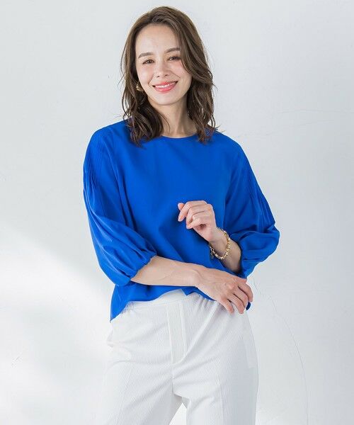 Viaggio Blu / ビアッジョブルー シャツ・ブラウス | ドライシアーピンタックブラウス≪洗濯機で洗える≫ | 詳細23