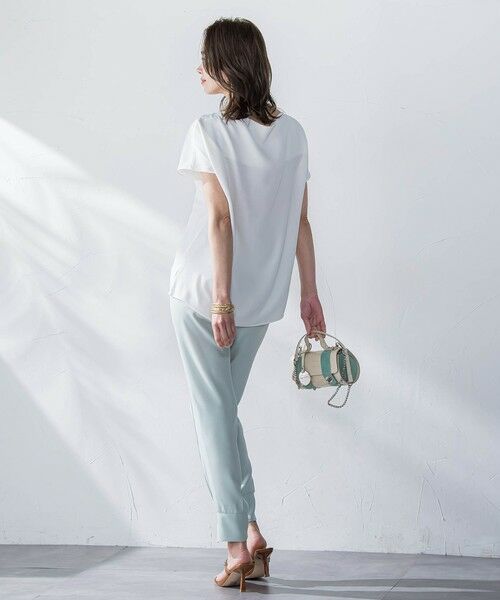 Viaggio Blu / ビアッジョブルー シャツ・ブラウス | 【新色追加】接触冷感前後2WAYストレッチブラウス≪洗濯機で洗える≫ | 詳細6