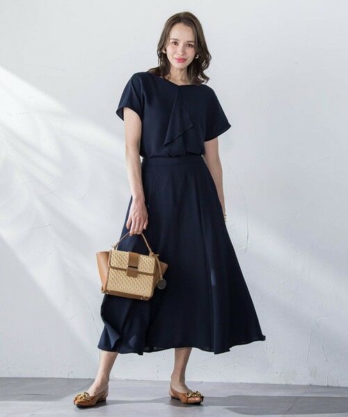 Viaggio Blu / ビアッジョブルー シャツ・ブラウス | 【新色追加】接触冷感前後2WAYストレッチブラウス≪洗濯機で洗える≫ | 詳細11