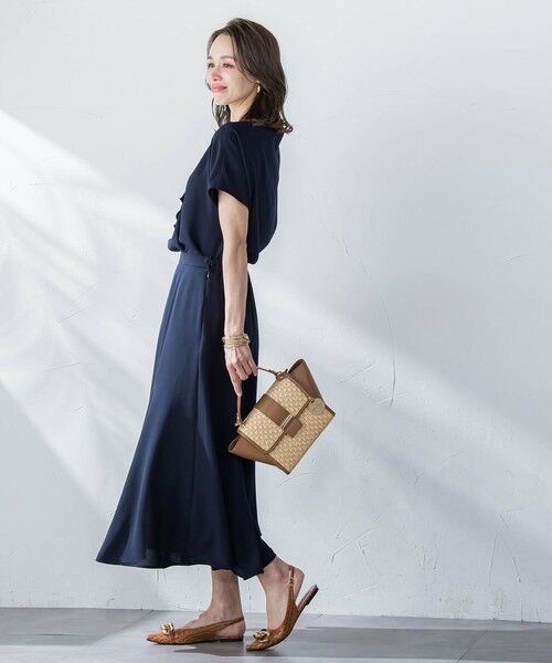 Viaggio Blu / ビアッジョブルー シャツ・ブラウス | 【新色追加】接触冷感前後2WAYストレッチブラウス≪洗濯機で洗える≫ | 詳細13