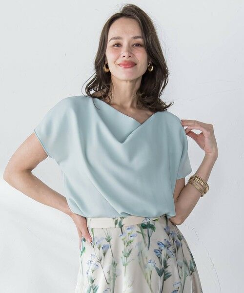 Viaggio Blu / ビアッジョブルー シャツ・ブラウス | 【新色追加】接触冷感前後2WAYストレッチブラウス≪洗濯機で洗える≫ | 詳細20