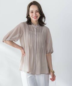 袖フリルペプラムブラウス≪手洗い可能≫ （シャツ・ブラウス