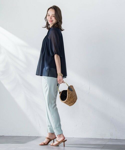 Viaggio Blu / ビアッジョブルー シャツ・ブラウス | シルクライクシフォンブラウス≪洗濯機で洗える≫ | 詳細8