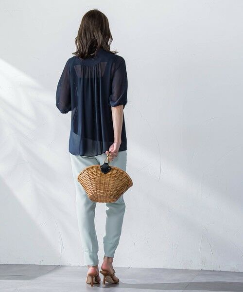 Viaggio Blu / ビアッジョブルー シャツ・ブラウス | シルクライクシフォンブラウス≪洗濯機で洗える≫ | 詳細10