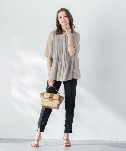 Viaggio Blu / ビアッジョブルー シャツ・ブラウス | シルクライクシフォンブラウス≪洗濯機で洗える≫ | 詳細22