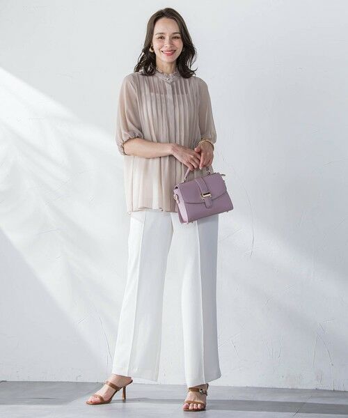 Viaggio Blu / ビアッジョブルー シャツ・ブラウス | シルクライクシフォンブラウス≪洗濯機で洗える≫ | 詳細26