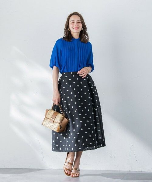 Viaggio Blu / ビアッジョブルー シャツ・ブラウス | シルクライクシフォンブラウス≪洗濯機で洗える≫ | 詳細30