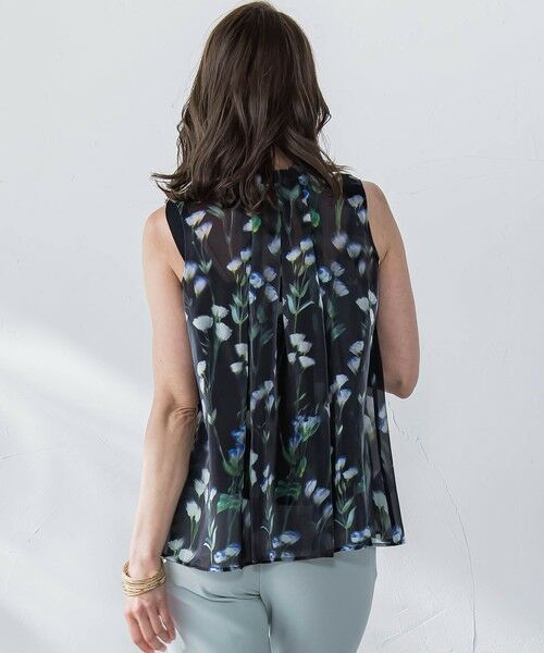 Viaggio Blu / ビアッジョブルー シャツ・ブラウス | リシアンサスプリントブラウス≪洗濯機で洗える≫ | 詳細10