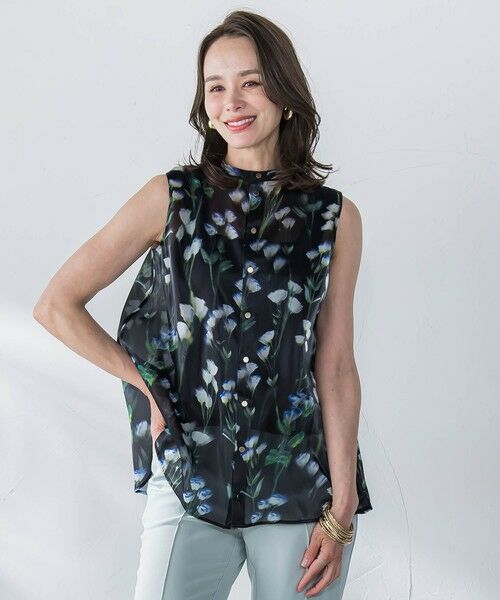 Viaggio Blu / ビアッジョブルー シャツ・ブラウス | リシアンサスプリントブラウス≪洗濯機で洗える≫ | 詳細8