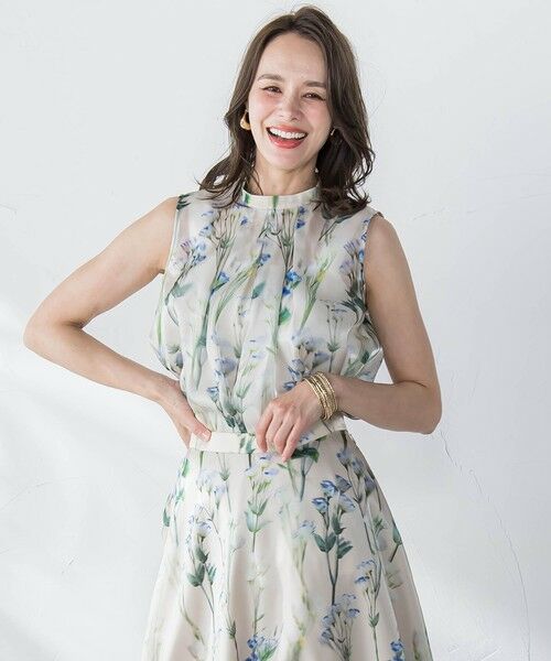 Viaggio Blu / ビアッジョブルー シャツ・ブラウス | リシアンサスプリントブラウス≪洗濯機で洗える≫ | 詳細14