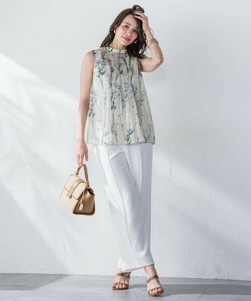 Viaggio Blu / ビアッジョブルー シャツ・ブラウス | リシアンサスプリントブラウス≪洗濯機で洗える≫ | 詳細22