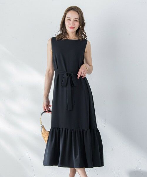 Viaggio Blu / ビアッジョブルー ロング・マキシ丈ワンピース | 接触冷感2WAYストレッチワンピース≪洗濯機で洗える≫ | 詳細1