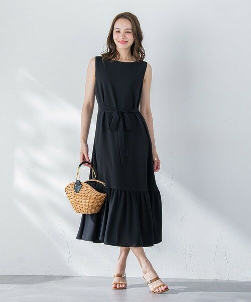 Viaggio Blu / ビアッジョブルー ロング・マキシ丈ワンピース | 接触冷感2WAYストレッチワンピース≪洗濯機で洗える≫ | 詳細2