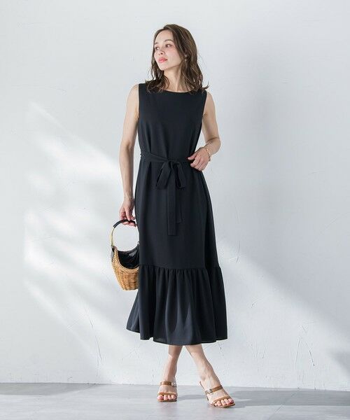 Viaggio Blu / ビアッジョブルー ロング・マキシ丈ワンピース | 接触冷感2WAYストレッチワンピース≪洗濯機で洗える≫ | 詳細3