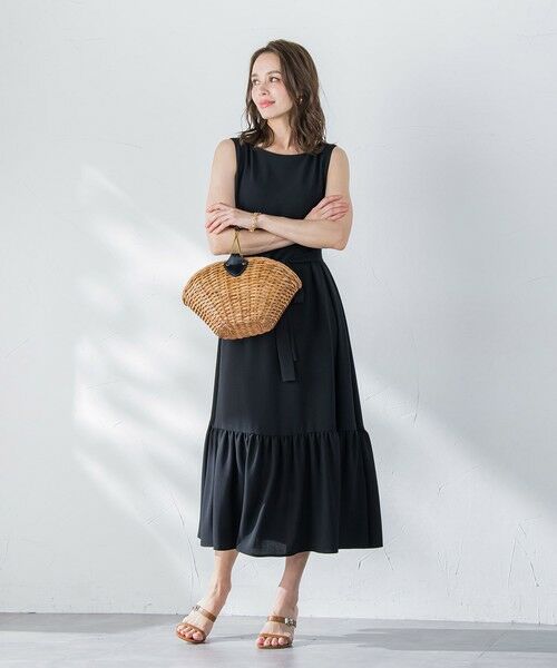 Viaggio Blu / ビアッジョブルー ロング・マキシ丈ワンピース | 接触冷感2WAYストレッチワンピース≪洗濯機で洗える≫ | 詳細4