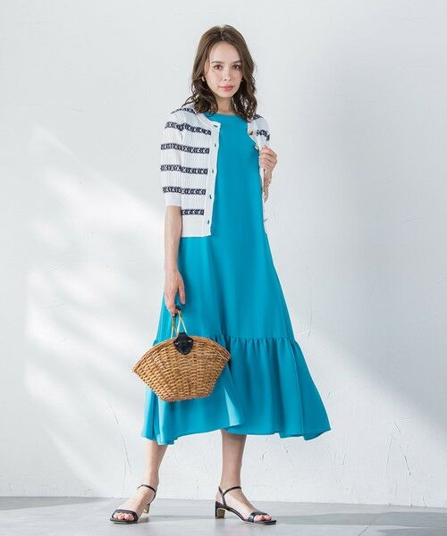 Viaggio Blu / ビアッジョブルー ロング・マキシ丈ワンピース | 接触冷感2WAYストレッチワンピース≪洗濯機で洗える≫ | 詳細10